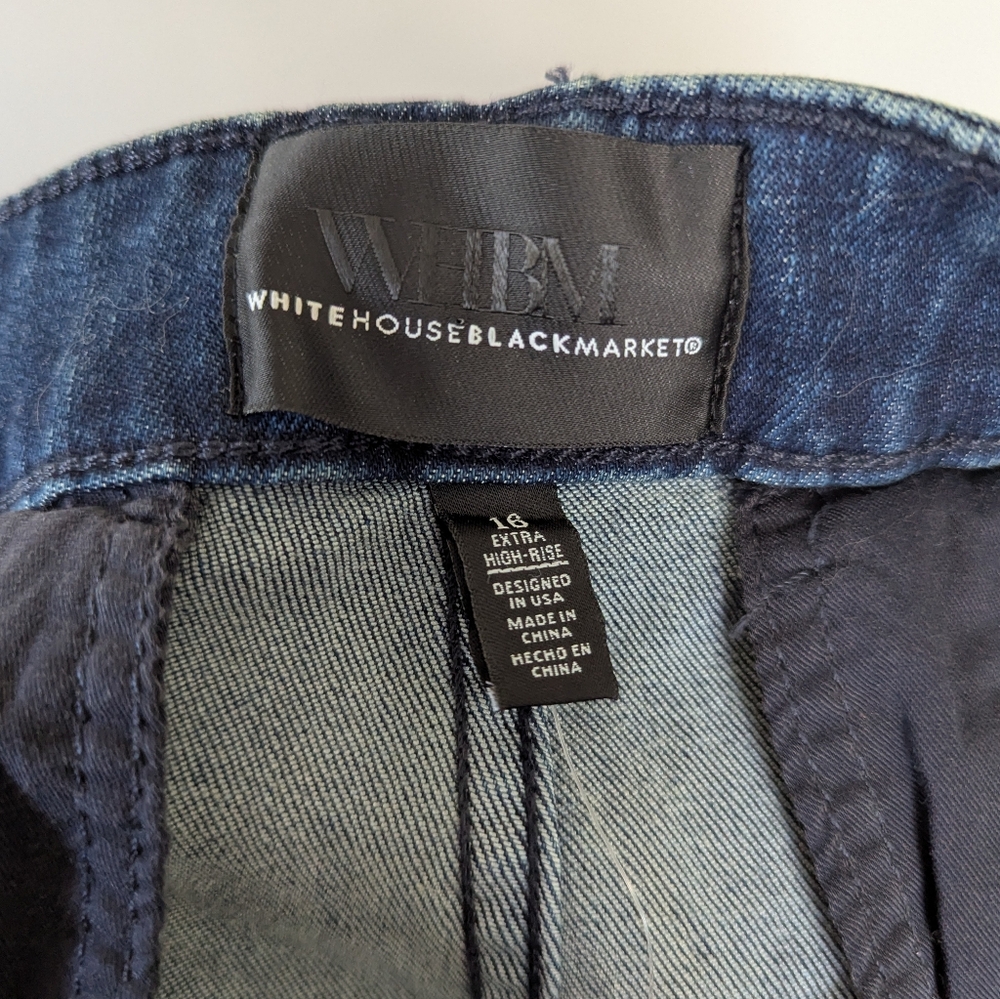 White House Black Market Extra High Rise Trouser Jeans - Picture 11 of 13